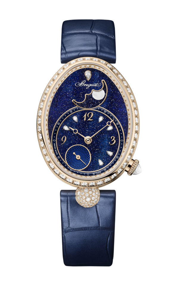 Breguet Reine de Naples Phase de Lune 9935 Blue Dial Ladies Watch