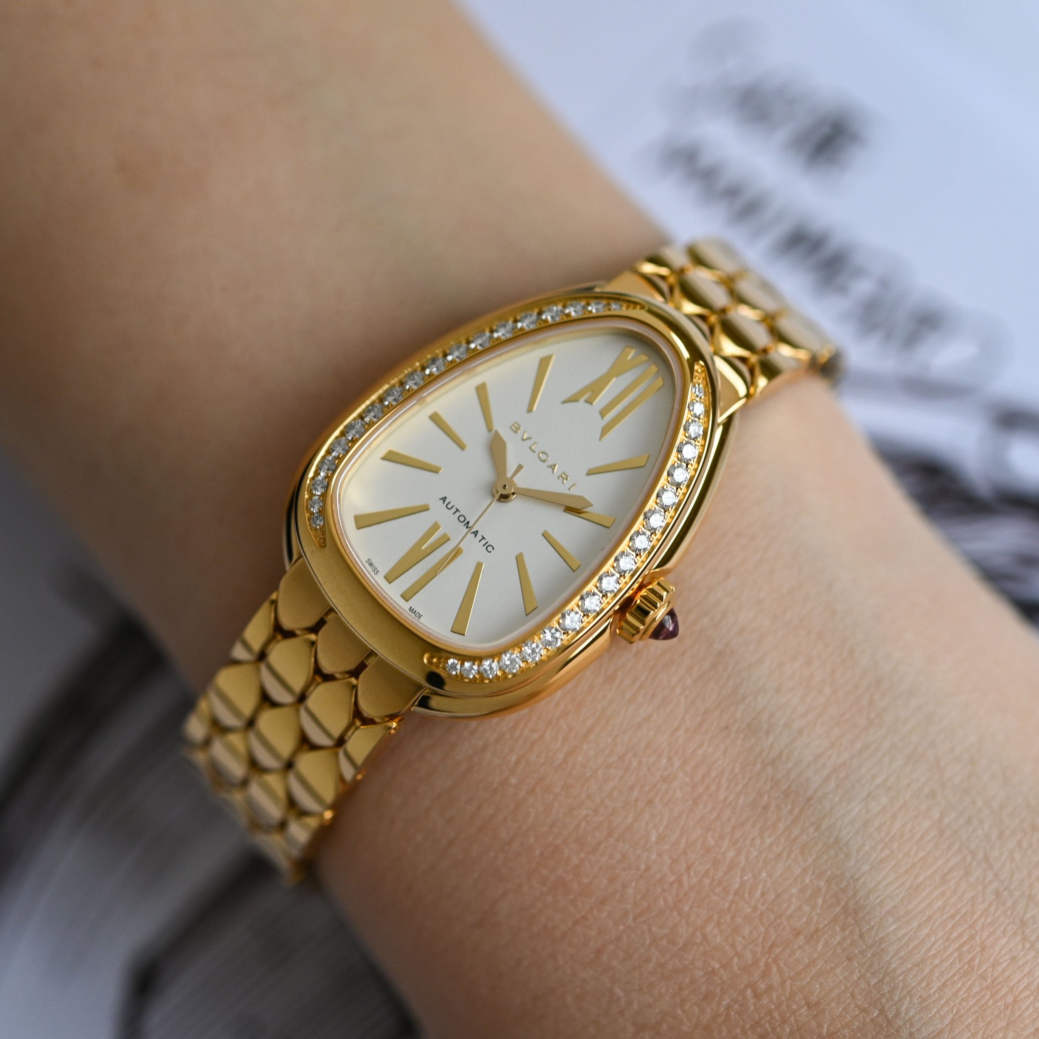 Bvlgari Serpenti Seduttori 18 kt Yellow Gold Ladies Watch