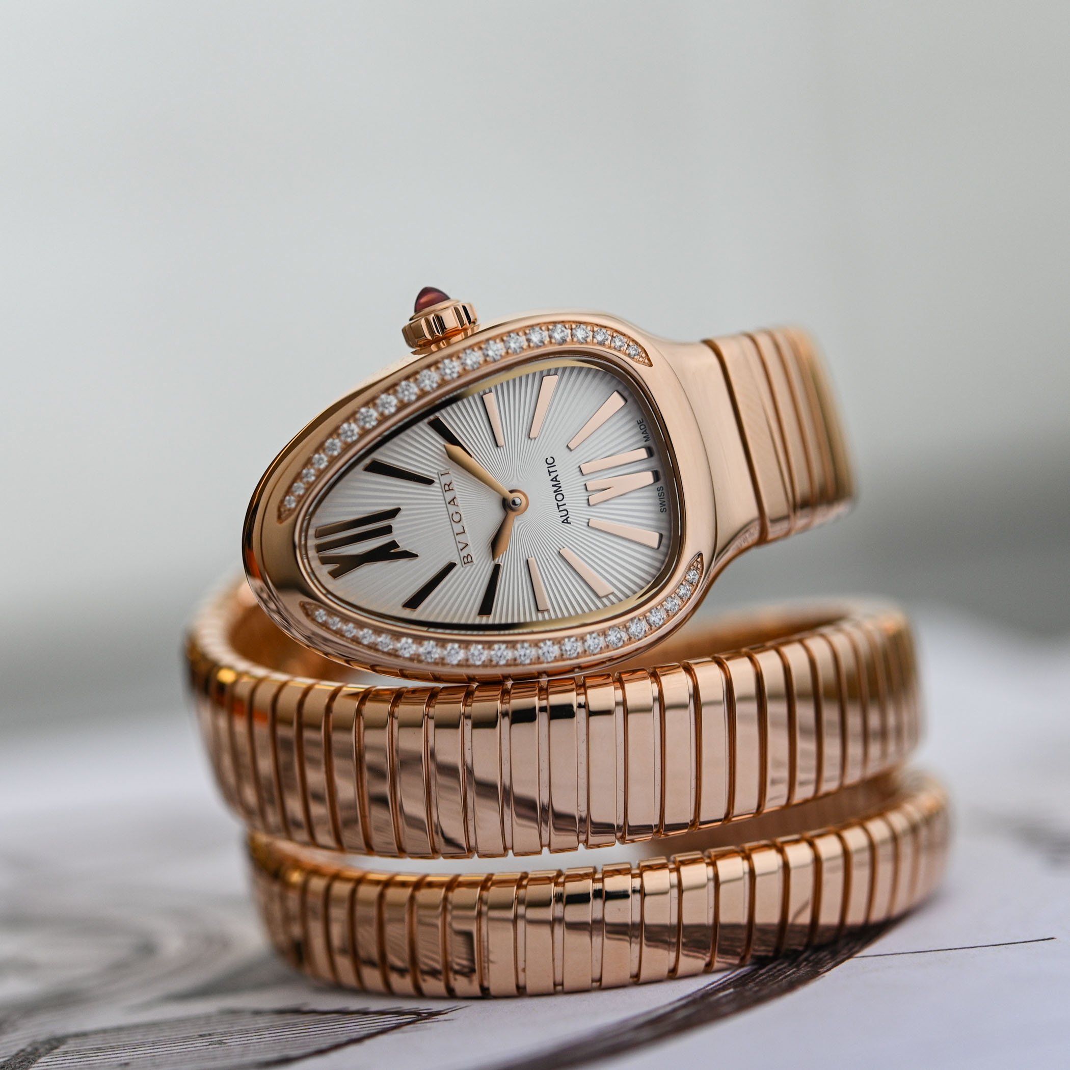 Bvlgari Serpenti Tubogas 18 kt Rose Gold Ladies Watch