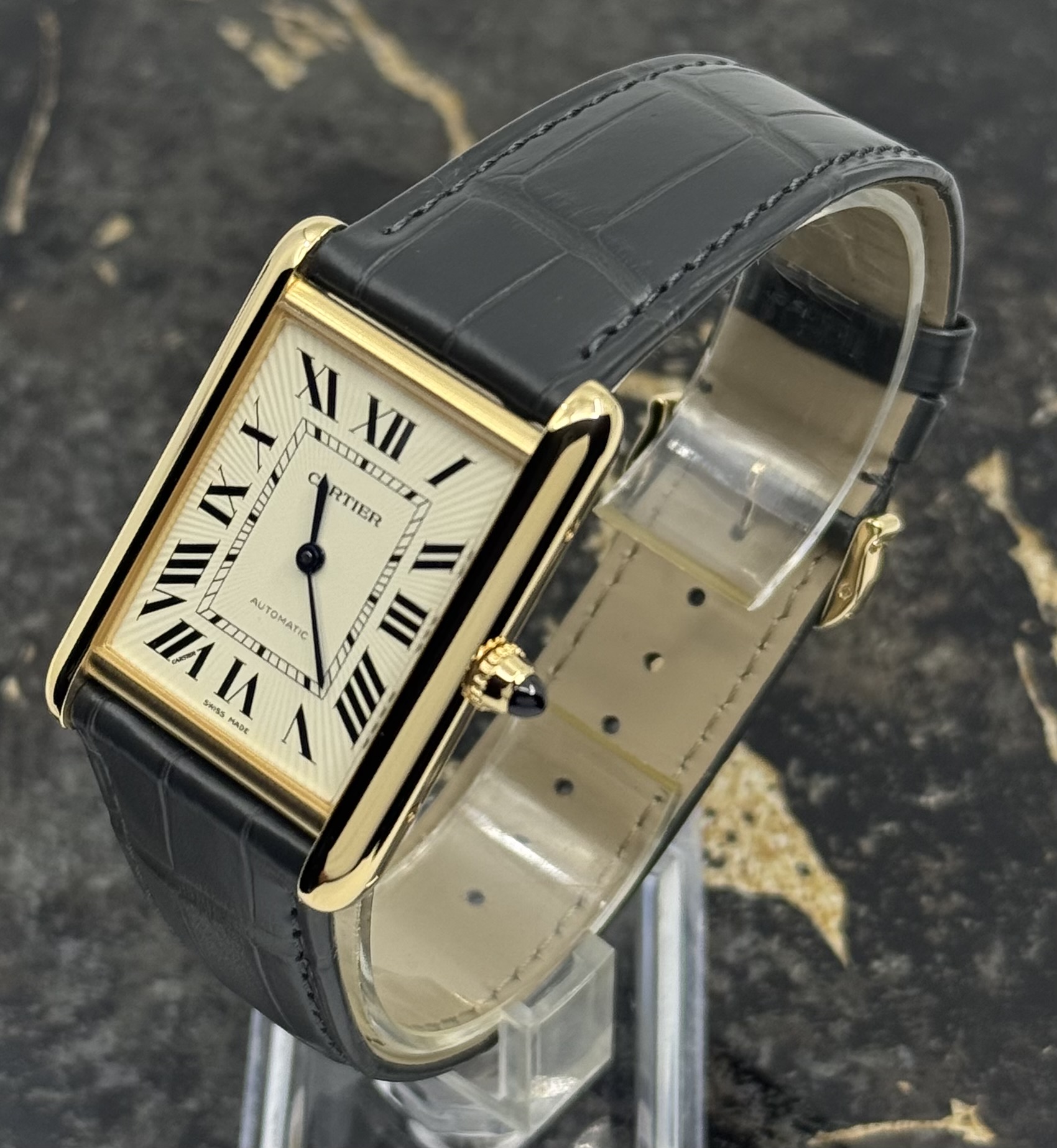 Cartier Tank Louis Cartier Blue Crown Men's Watch