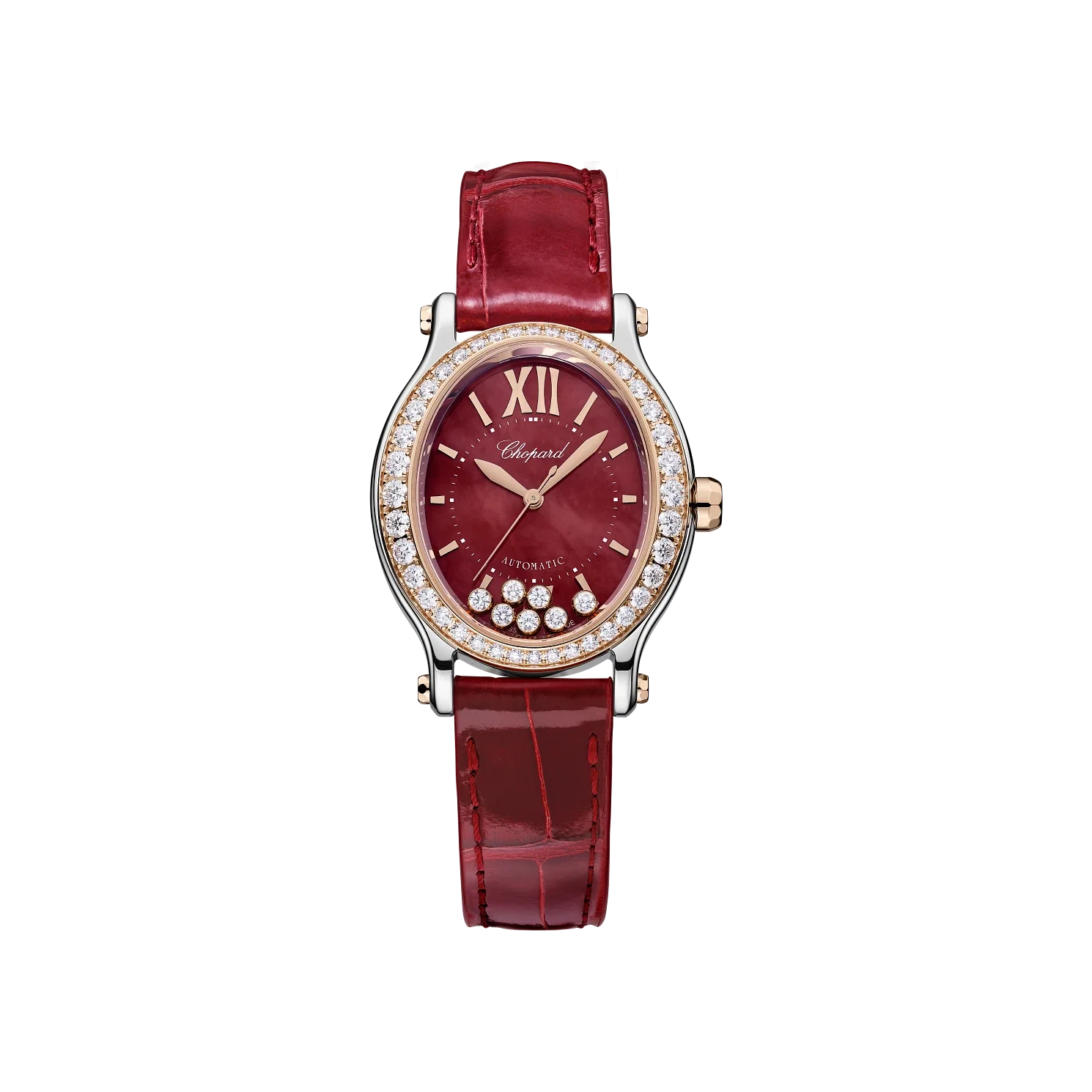 Chopard Happy Sport 29 x 31 mm Automatic Ethical Rose Gold, Lucent Steel™, Diamonds Ladies Watch