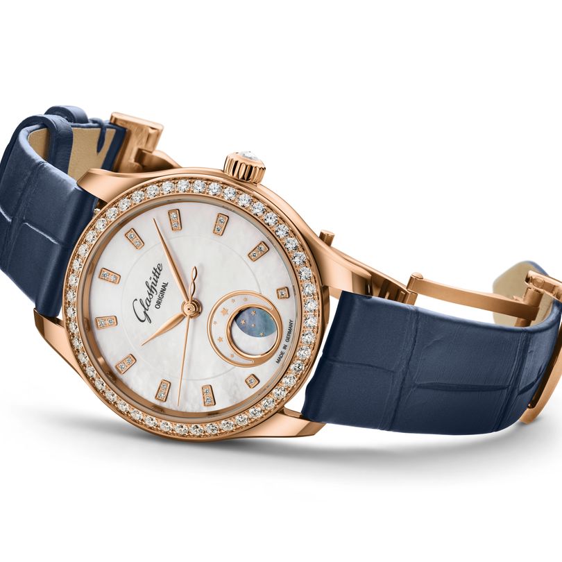 Glashutte Original Serenade Luna Red Gold Automatic Ladies Watch