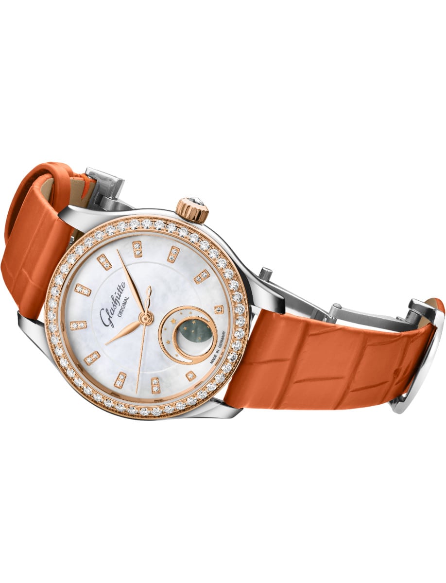 Glashutte Original Serenade Luna Red Gold Stainless Steel Automatic Ladies Watch