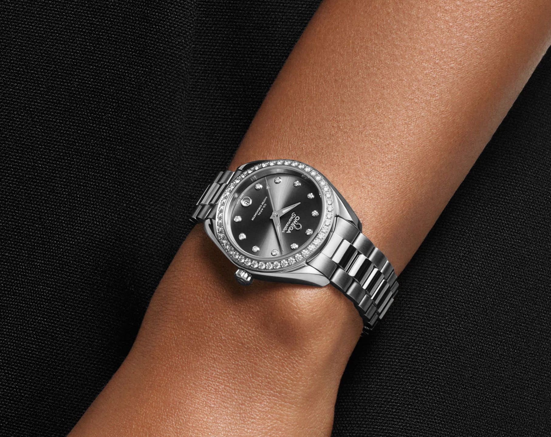 Omega Seamaster Aqua Terra 150M 30mm Steel Diamonds Self Winding Ladies Watch