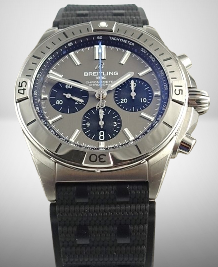Breitling Chronomat B01 42mm Titanium Rubber Bracelet Men's Watch