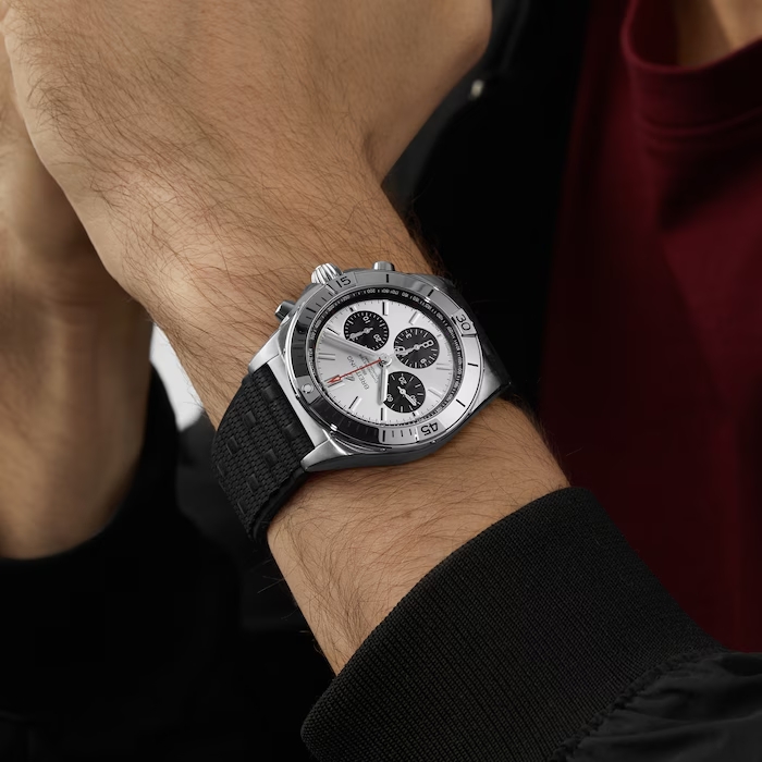 Breitling Chronomat B01 Stainless steel 42mm Rubber Strap Men's Watch